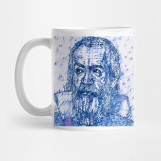 GALILEO GALILEI watercolor and ink portrait Mug